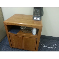 Maple 2 Door Storage Cabinet Printer Stand